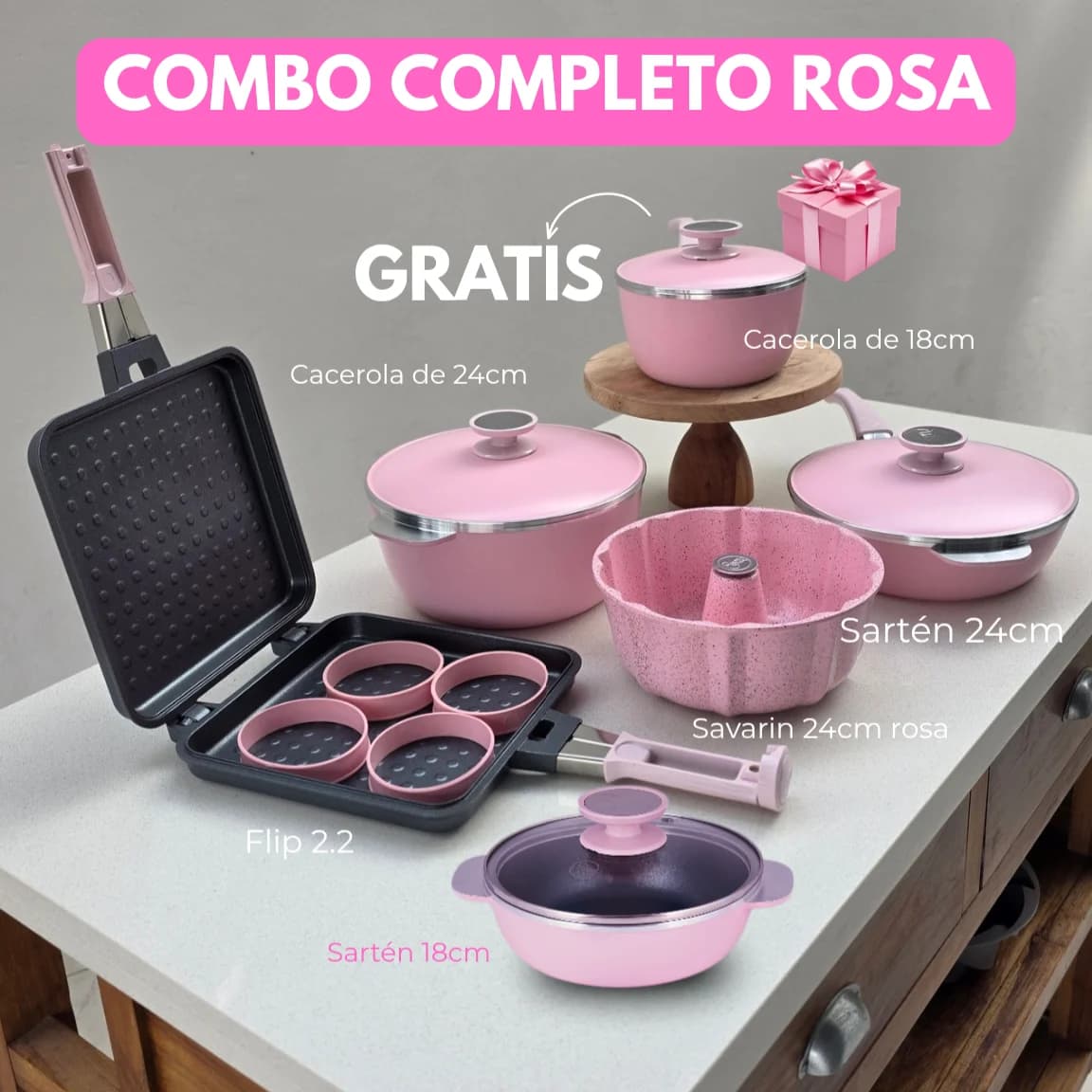 Combo completo Rosa